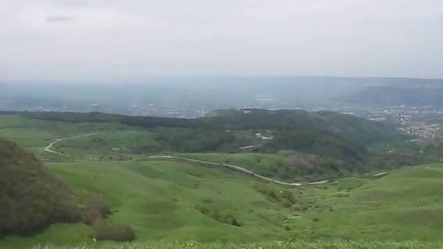 Кисловодск вид с горы Большое Седло (1410м. над у.м.) смотреть онлайн