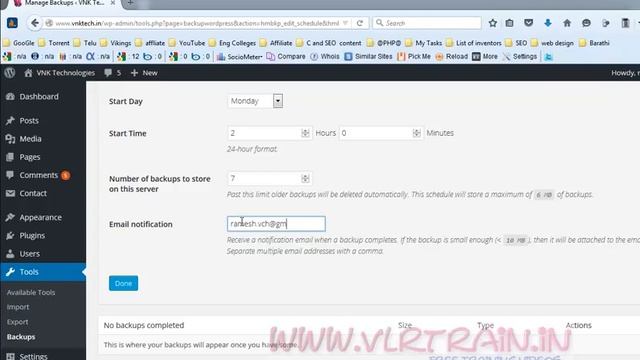 BackUp WordPress plugin in wordpress English-43-vlr training смотреть онлайн
