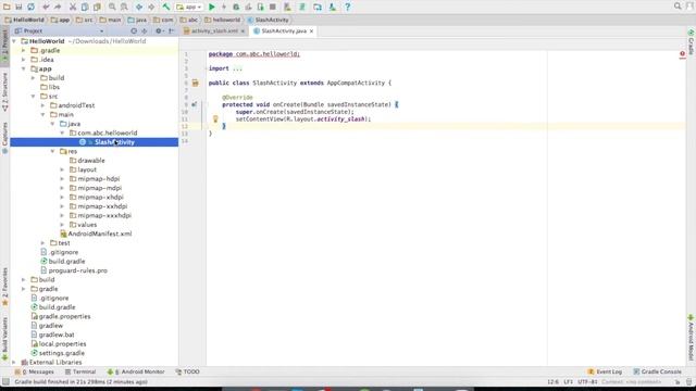 Android Studio part 1 - Create Hello World App and introduction of file structure of android projec смотреть онлайн