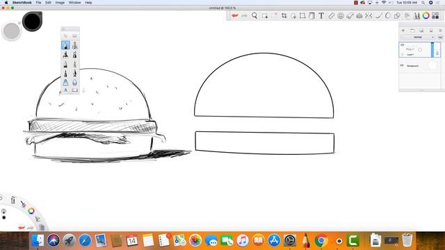 Testing The Drawing Tools on Sketchbook pro Mac OS and Xp Pen Drawing tablet смотреть онлайн