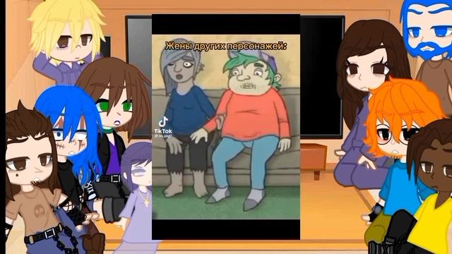 реакция Sally Face на тик ток #1 #sallyface