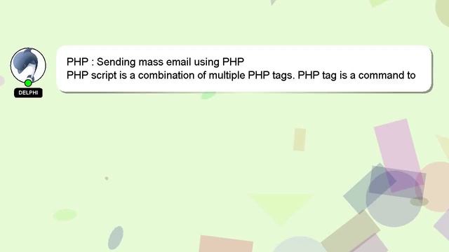 PHP : Sending mass email using PHP смотреть онлайн