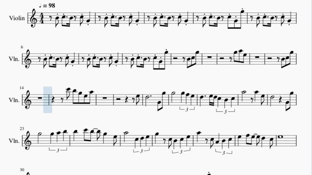 Violin Sheet Music: How to play Stickerbush Symphony (Donkey Kong Country) by David Wise смотреть онлайн
