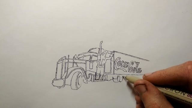 Как нарисовать Грузовик Кока Кола смотреть онлайн