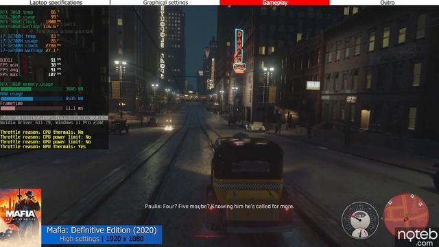 Asus TUF F15 (2022) - Mafia: Definitive Edition Gameplay Test (i7-12700H, RTX 3060) смотреть онлайн