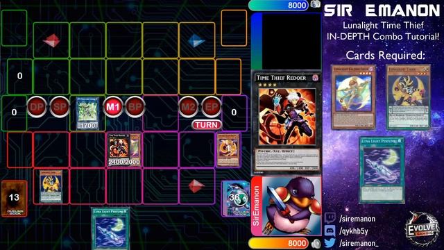 Yu-Gi-Oh! In-Depth Lunalight Time Thief Combo Tutorial! 25 Combos! (February 2020) смотреть онлайн