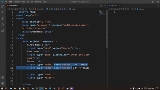 Radio Button In HTML CSS | Bangla Video Tutorial On Web Design No : 36 смотреть онлайн