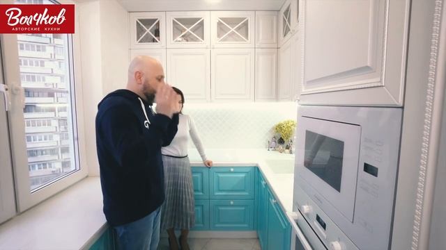 Светлая кухня НЕОклассика с элементами скандинавского стиля. Рум тур смотреть онлайн