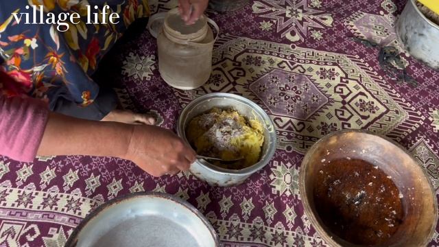 Village Life | Beautiful Spring Day In Village Family With Delicious Walnut Cutlet Cooking