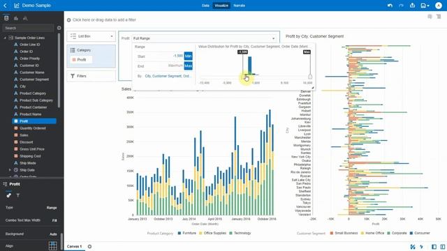 Oracle Analytics On Canvas Filter Enhancements смотреть онлайн