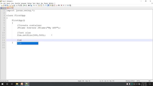 Adv Java session 17 simple swing application смотреть онлайн