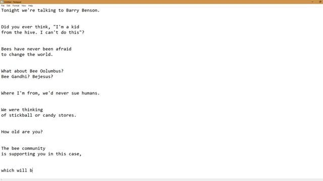 Python writes the whole bee movie script for 1 hour and 50 minutes смотреть онлайн