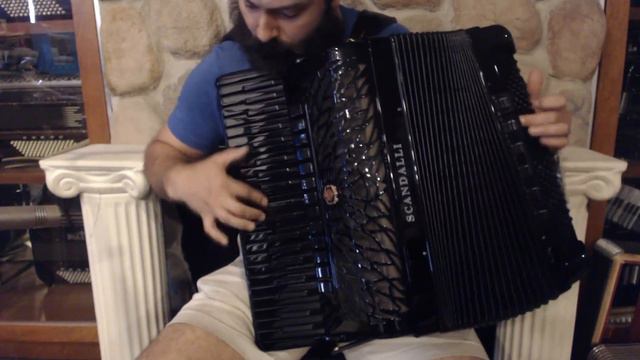 SCANAIRVIAB - All Black Scandalli Air VI Piano Accordion LMMH 41 120 $12999 смотреть онлайн