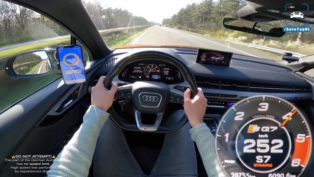 AUDI SQ7 TDI V8 | TOP SPEED on AUTOBAHN [NO SPEED LIMIT] by AutoTopNL смотреть онлайн