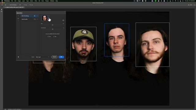 FAST Skin Smoothing of MULTIPLE People in Photoshop 2021 смотреть онлайн