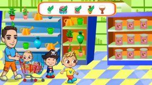 Влад и Никита игра супермаркет, все уровни и парк аттракционов (Vlad and Niki)