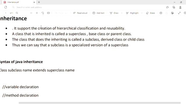 Derived class and Base class || inheritance ||syntax of Java inheritance || module 3 part 1|| ITT20 смотреть онлайн