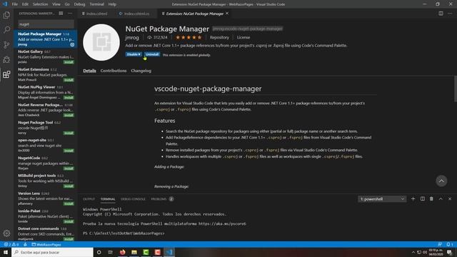 Instalar paquetes Nuget en Visual Studio Code смотреть онлайн