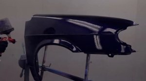 Как покрасить  'Кенди на черное' 2 варианта - candy синий ультрамарин + candy краска от Air Master