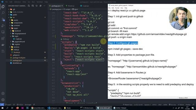 การ Deploy โปรเจ็กต์ React JS บน Github Page смотреть онлайн