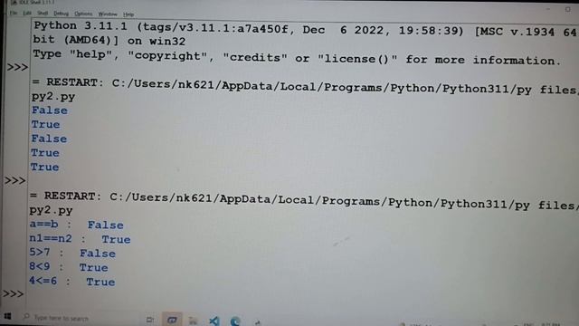 "How to use comparison operators in Python." #python #pythontutorial #youtube #code.with.kk1 смотреть онлайн