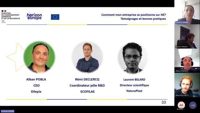 Webinaire sur le rôle des entreprises dans Horizon Europe, 26 octobre 2023, 14h 15h30 - 26/10/2023 смотреть онлайн