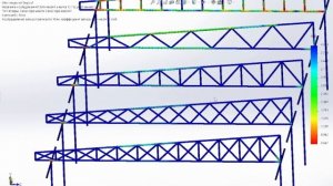 3D Симуляция нагрузки и визуализация ферм для навесов #моделирование #simulation