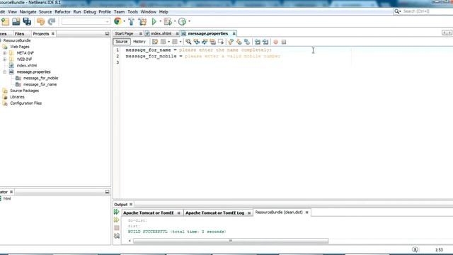 JSF and Resource Bundles example - JSF Tutorial Part 8 смотреть онлайн