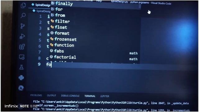 Spiral Pattern Design in Python || Simple Fun Program смотреть онлайн