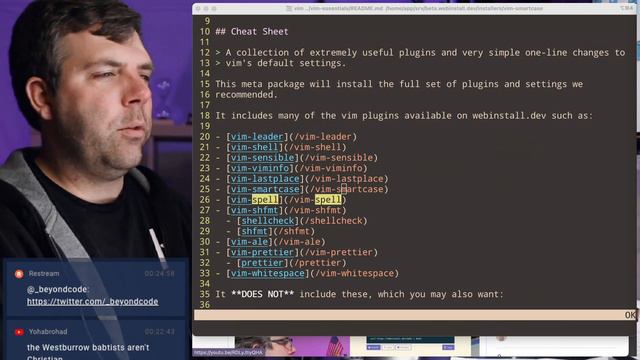 Live Philosophizing on Code, Life, the Universe, and a bit of Webi #28: vim-smartcase & doc updates смотреть онлайн