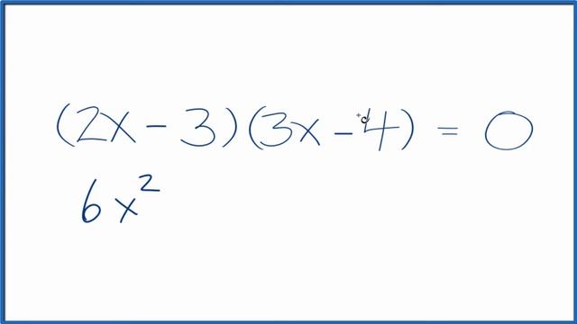 Expand & Simplify: (2x - 3)(3x - 4) смотреть онлайн