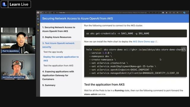Learn Live - Network Security and Access for Intelligent Applications on Azure Kubernetes Service смотреть онлайн