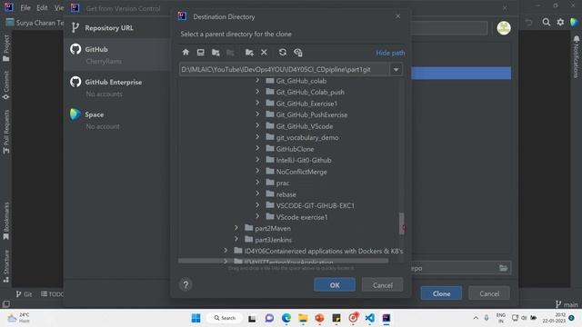 18 Git GitHub collaboration with IntelliJ IDE смотреть онлайн