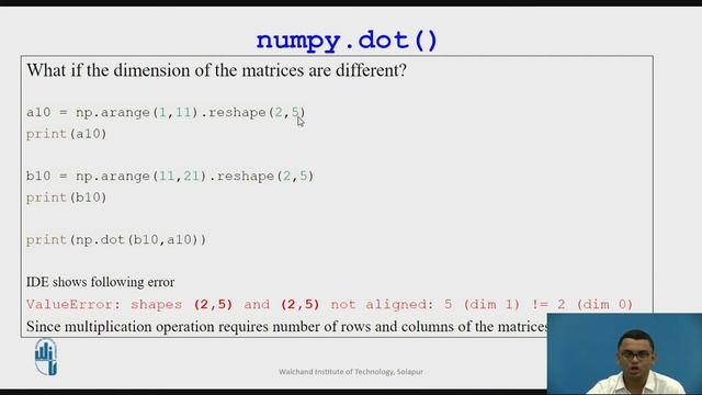 Matrix in Numpy Part II смотреть онлайн