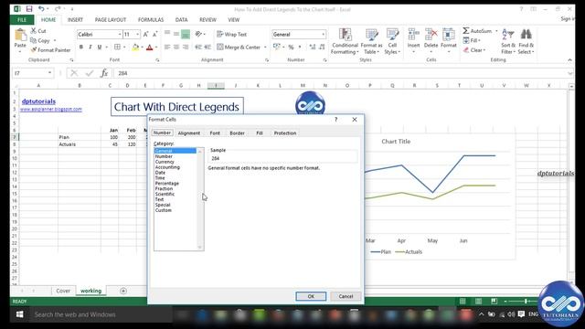 Excel Tricks : How To Add Direct Legends To the Chart Itself || Excel Tips || dptutorials смотреть онлайн