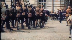 Французские солдаты в Москве. 1917. Первая мировая война. French soldiers in Moscow. WW1