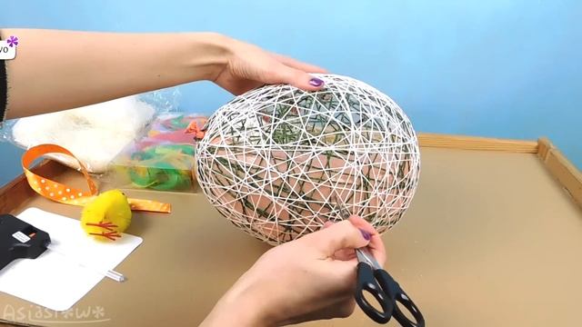 DIY Yarn Easter egg with chick inside (ENG Subtitles) - Speed up #331 смотреть онлайн
