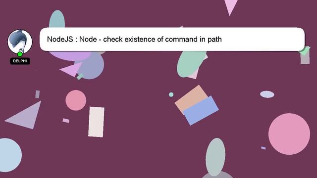 NodeJS : Node - check existence of command in path смотреть онлайн