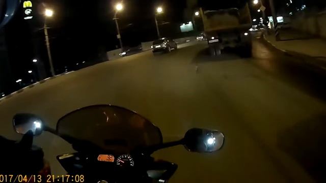 Первый вечерний выезд 13 04 2017 Тест камеры SJCAM 4000 WiFi смотреть онлайн