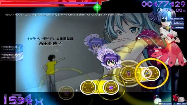 (osu!) Erio wo Kamatte-chan - Os-Uchuujin (TV Size) смотреть онлайн