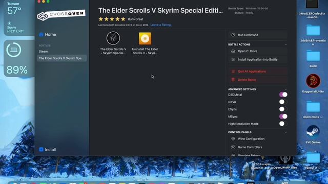 How to Play Skyrim on Mac m1/Apple silicon |Crossover| смотреть онлайн