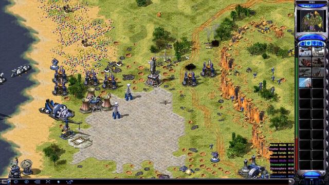 Red Alert 2  Eagle Island  1 vs 7 Brutal AI  Superweapons