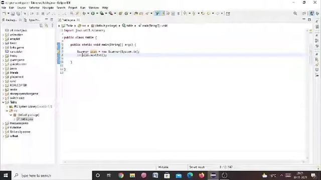 Simple Table Program in Java in Eclipse IDE смотреть онлайн