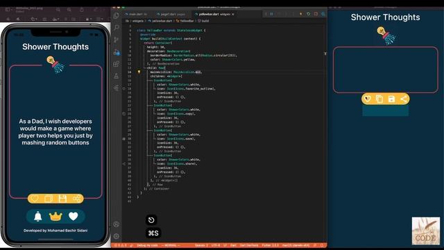 Flutter App - Shower Thought - Part 1 смотреть онлайн