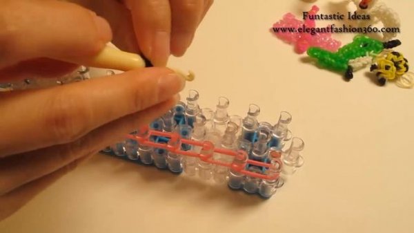 Flamingo Figure/Charm - How to Rainbow Loom Design - Animal Series