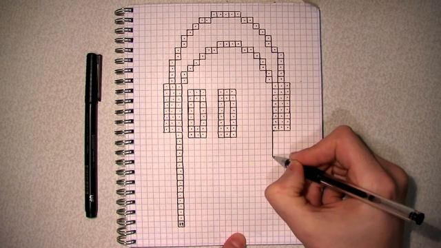 Рисунки по Клеточкам #Напстаблук из Андертейл смотреть онлайн