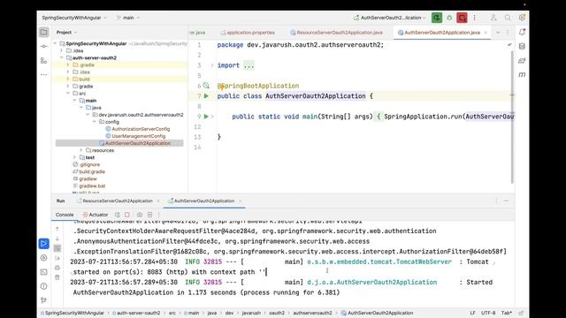 Creating OAuth2 Resource Server using Spring OAuth2.0 Resource Server Dependency смотреть онлайн