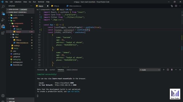 React Hooks - Filtering and re-render the components [شرح الرياكت] [ReactJS arabic] смотреть онлайн