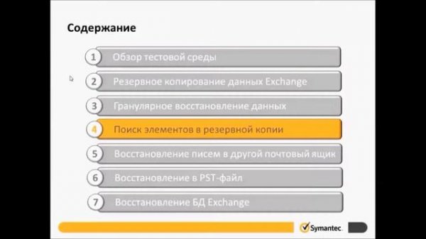 Symantec Backup Exec 2014. Работа с Microsoft Exchange.