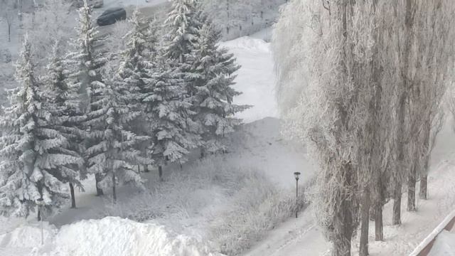 Белая, морозная, снежная, зима 2021. смотреть онлайн